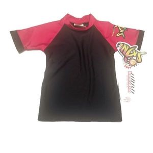 Radicool Skins black/red unisex rashguard SPF100+